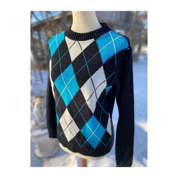 French Toast Argyle Sweater Crew Private School Sz 12/14 Youth - Picture 3 of 11